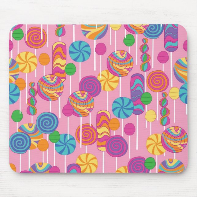 Lollipops Candy Pattern Mouse Pad (Front)