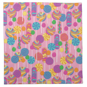 Lollipops Candy Pattern Napkin