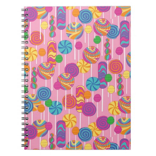 Lollipops Candy Pattern Notebook