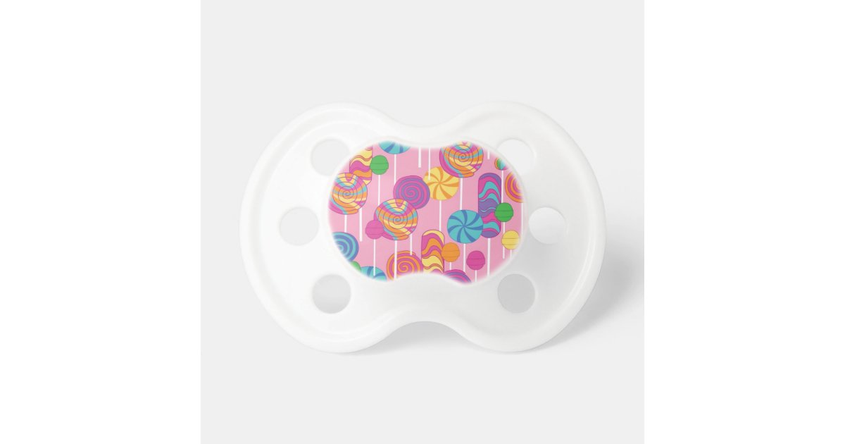 Lollipops Candy Pattern Pacifier Zazzle