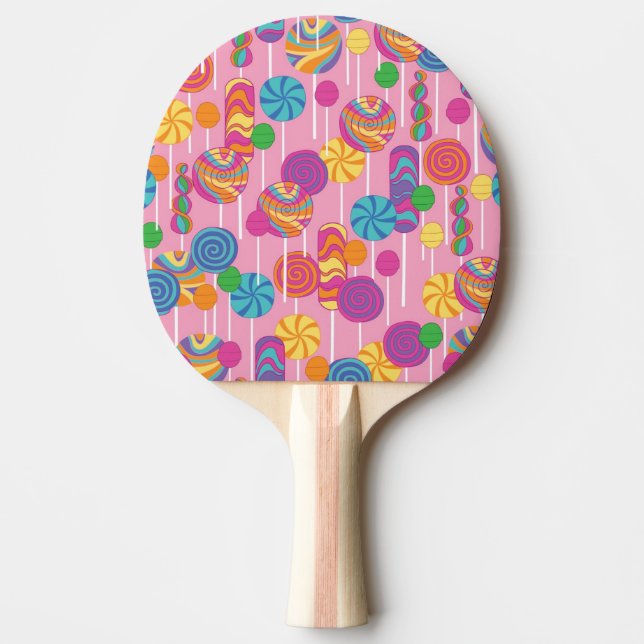 Lollipops Candy Pattern Ping Pong Paddle (Front)