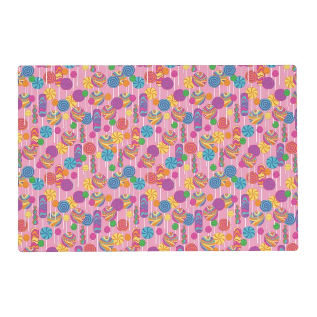 Lollipops Candy Pattern Placemat (Front)