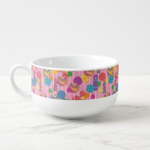 Lollipops Candy Pattern Soup Mug