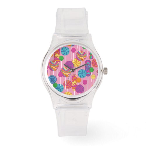 Lollipops Candy Pattern Watch