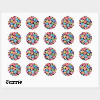 Lollipops Classic Round Sticker