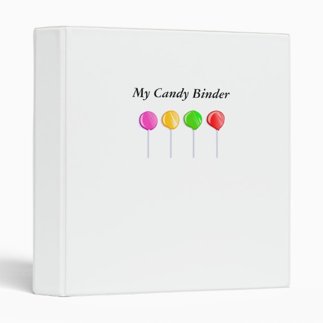 Lollipops, My Candy Binder (Front/Spine)