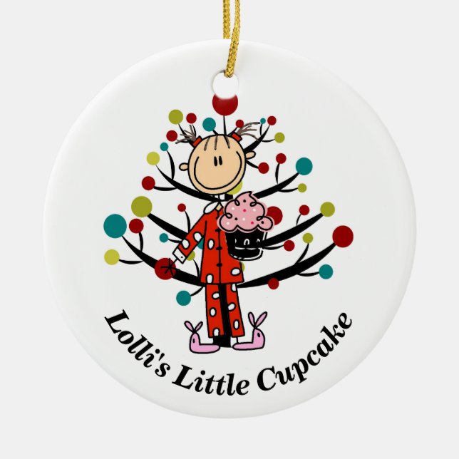 Lolli's Little Cupcake Ornament (Front)