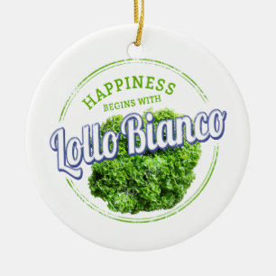 Lollo Bianco Salad Vintage Lollo Bionda Vegan Ceramic Ornament