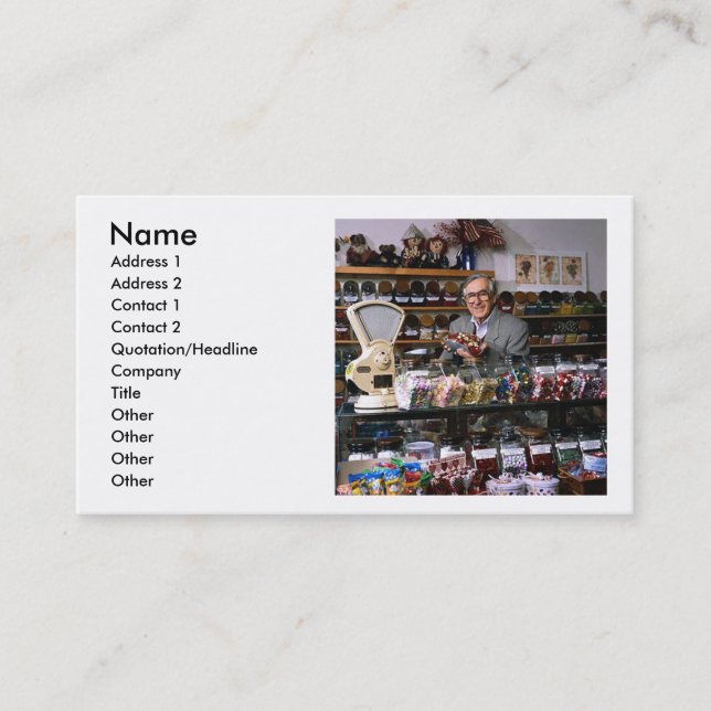 Lolly Shop Business Card (Front)