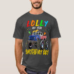 Lolly The Birthday Boy Monster Truck Birthday Part T-Shirt<br><div class="desc">Lolly The Birthday Boy Monster Truck Birthday Party Flag Us  .</div>