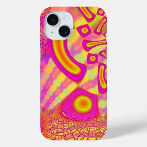 LollyPoP 3D Fused Glass Fractal iPhone 15 Case