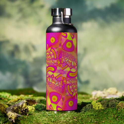 LollyPoP 3D Fused Glass Fractal Water Bottle