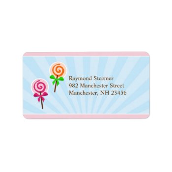 Lollypop Mailing Labels by all_items at Zazzle