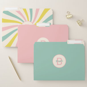 'Lollypop Vibes', retro pastel swirl  File Folder