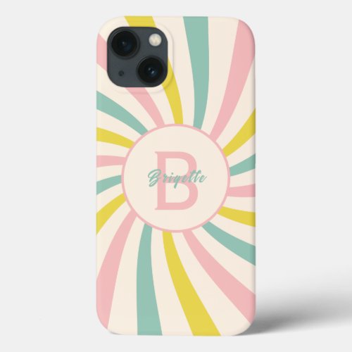 Lollypop Vibes retro personalized iPhone 13 Case