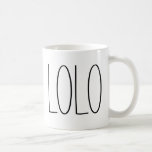 Lolo Coffee Mug<br><div class="desc">custom coffee mug for lolo</div>