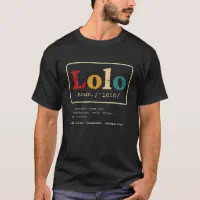 Cool Mens Lolo Funny Meaning Shirt Filipino Grandpa Lolo Gifts Unisex  T-Shirt 