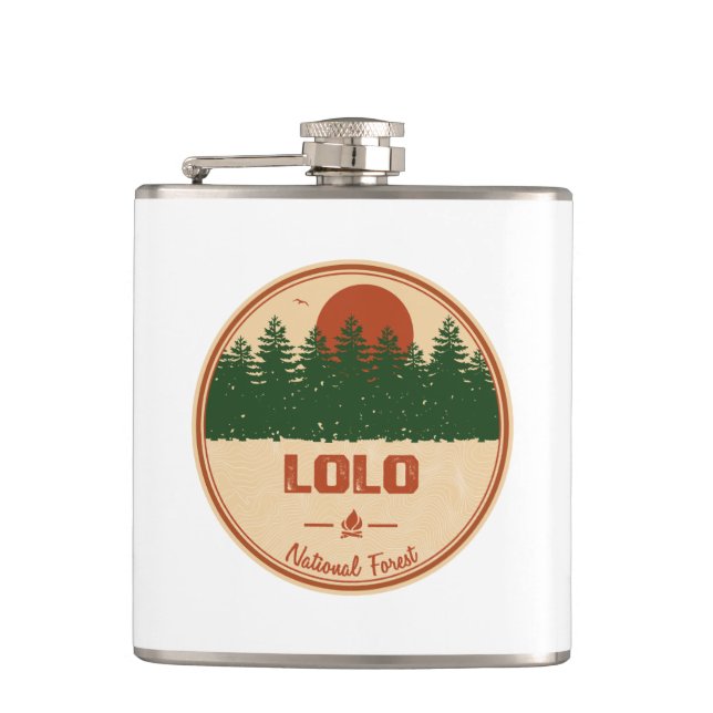 Lolo National Forest Flask (Front)