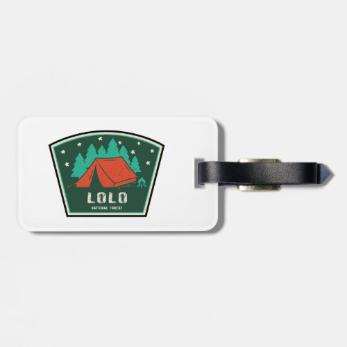 Lolo National Forest Montana Camping Luggage Tag