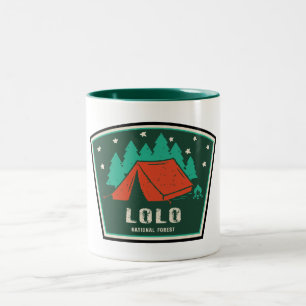 Lolo National Forest Montana Camping Two-Tone Coffee Mug
