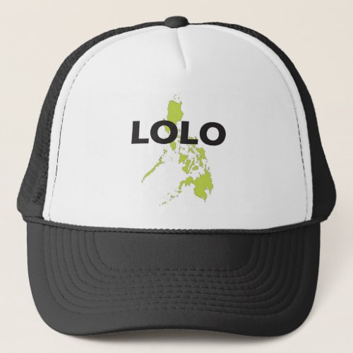 Lolo over Philippines map Trucker Hat