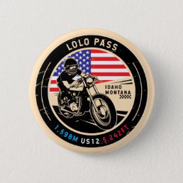 Lolo Pass Idaho Motorcycle Button