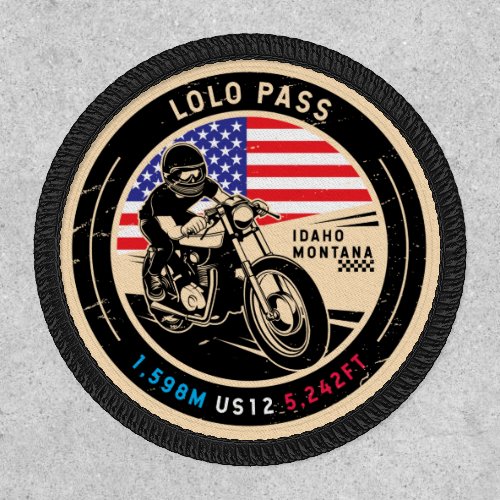 Lolo Pass Idaho Motorcycle Patch