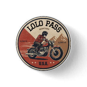 lolo pass road Oregon motorcycle trip Button