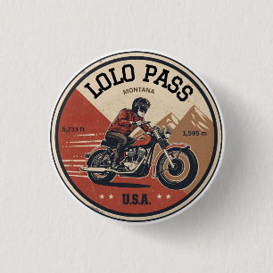 lolo pass road Oregon motorcycle trip Button