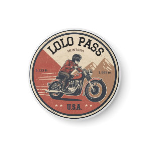 lolo pass road Oregon motorcycle trip Magnet