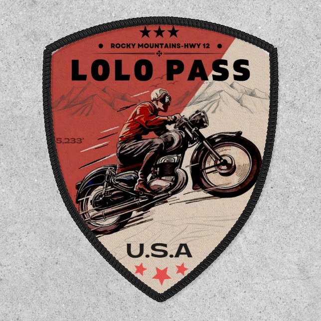 lolo pass road Oregon motorcycle trip Patch (Front)