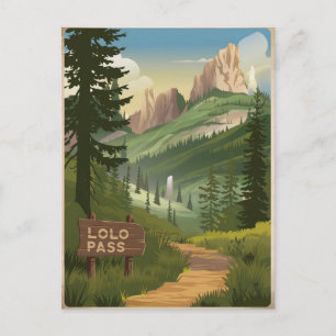 Lolo Pass Vintage Postcard