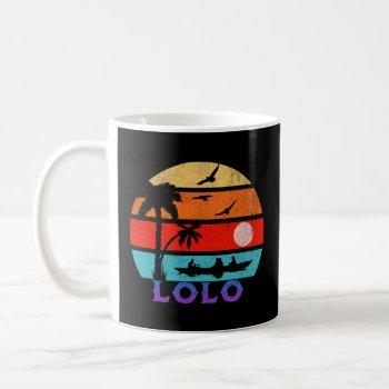 Lolo Retro Sunset Ocean Grandfather Coffee Mug by HolidayBug at Zazzle