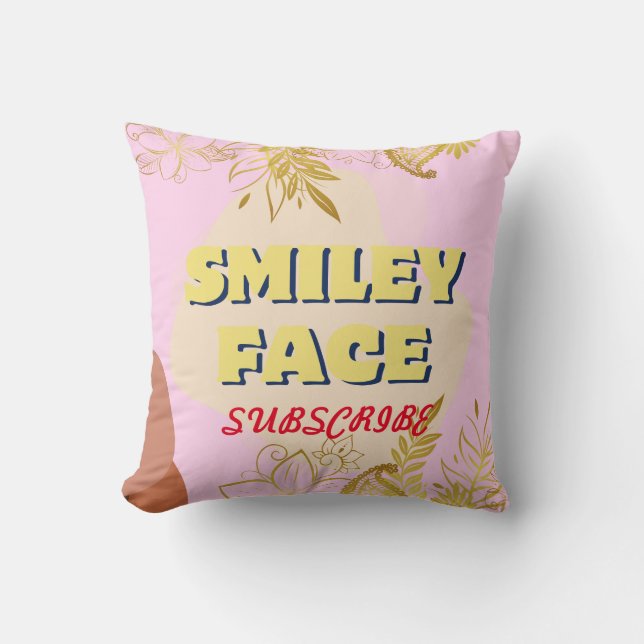 LOLsmileyface throw blanket Pillow (Front)