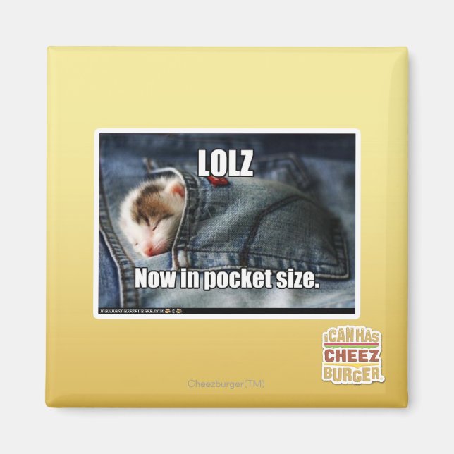 LOLZ Now in Pocket Size Magnet (Front)