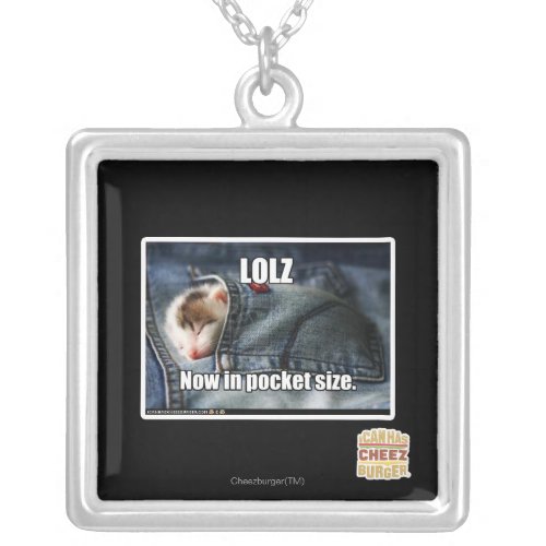 LOLZ Now in Pocket Size Silver Plated Necklace