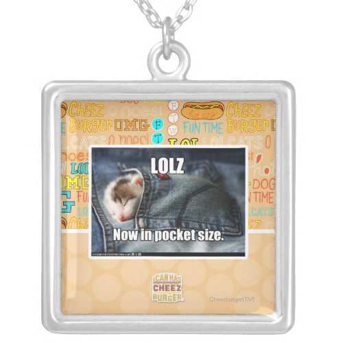 LOLZ Now in Pocket Size Silver Plated Necklace