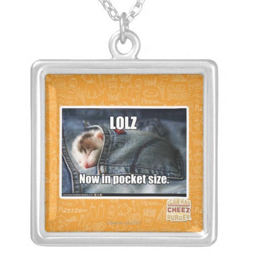 LOLZ Now in Pocket Size Silver Plated Necklace