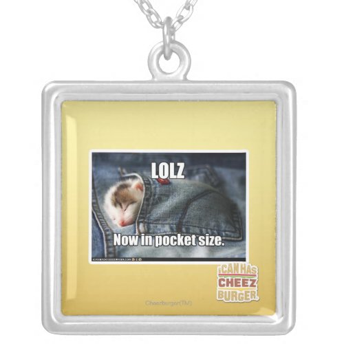 LOLZ Now in Pocket Size Silver Plated Necklace