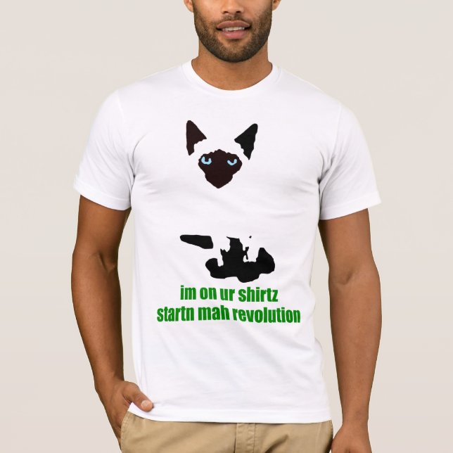 lolzekerzwhite3 T-Shirt (Front)