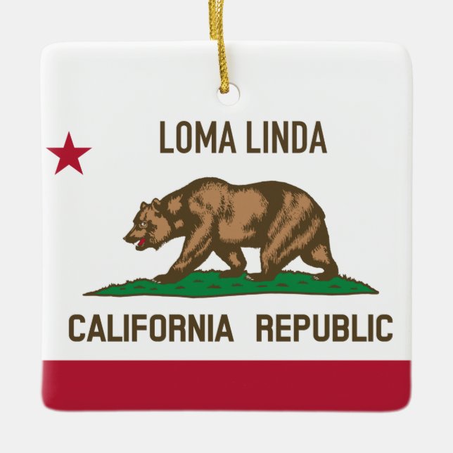 Loma Linda Ceramic Ornament (Front)