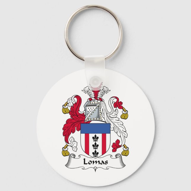 Lomas Family Crest Keychain (Front)