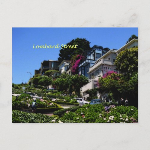 Lombard Street Postcard