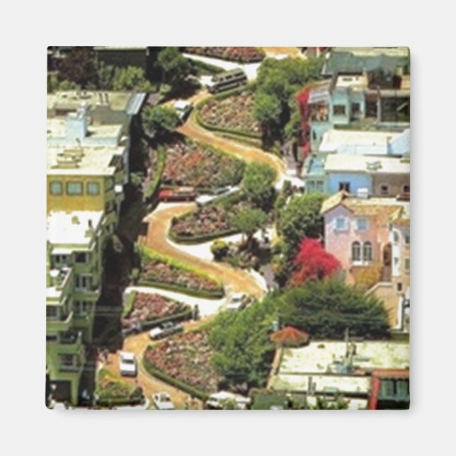 Lombard Street San Francisco CA Magnet (Front)
