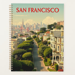 Lombard Street, San Francisco   Vintage Retro  Planner