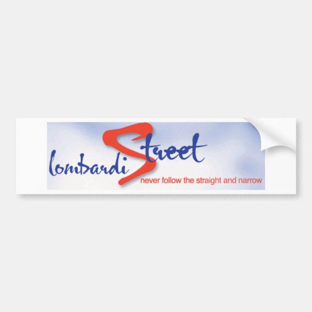 Lombardi Street Bumper Sticker (Front)
