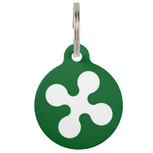 Lombardia (Region of Italy) flag Pet ID Tag