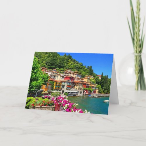 Lombardy Italy Como Lake Europe Card