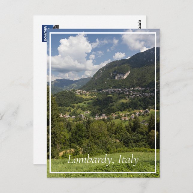 Lombardy Mountains Landscape, Italy Postcard (Front/Back)