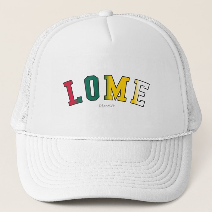 Lome in Togo National Flag Colors Trucker Hat